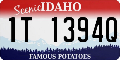 ID license plate 1T1394Q