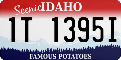 ID license plate 1T1395I