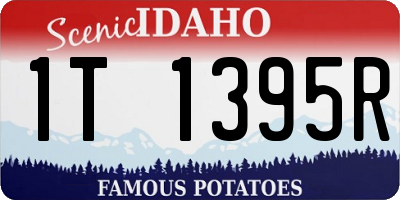ID license plate 1T1395R