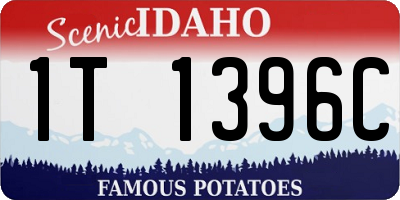 ID license plate 1T1396C