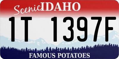 ID license plate 1T1397F