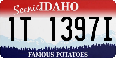 ID license plate 1T1397I
