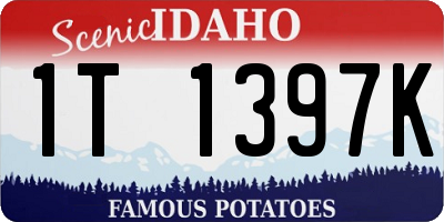 ID license plate 1T1397K