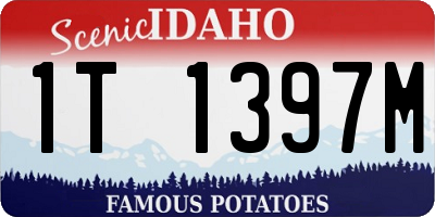ID license plate 1T1397M