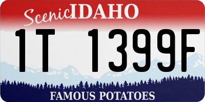 ID license plate 1T1399F