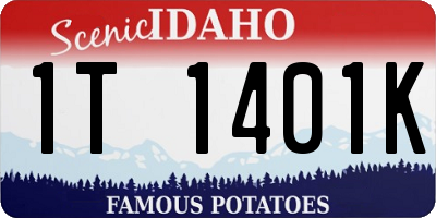 ID license plate 1T1401K