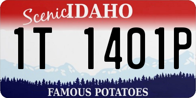 ID license plate 1T1401P