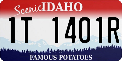 ID license plate 1T1401R