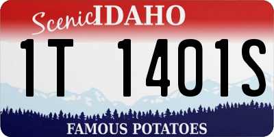ID license plate 1T1401S