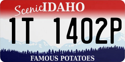 ID license plate 1T1402P