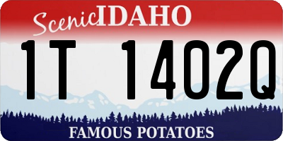 ID license plate 1T1402Q