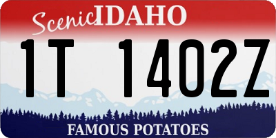 ID license plate 1T1402Z