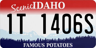 ID license plate 1T1406S