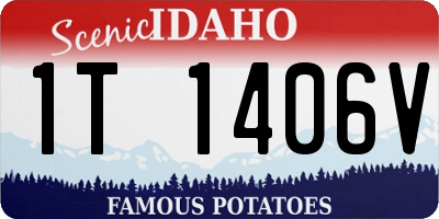 ID license plate 1T1406V
