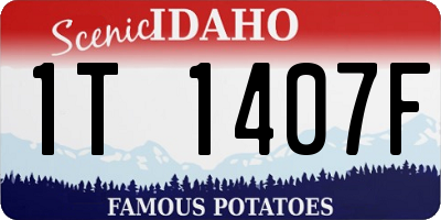 ID license plate 1T1407F