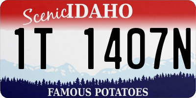 ID license plate 1T1407N