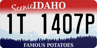 ID license plate 1T1407P