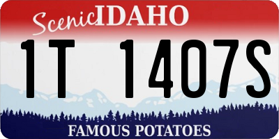 ID license plate 1T1407S