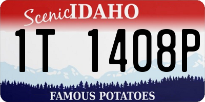 ID license plate 1T1408P