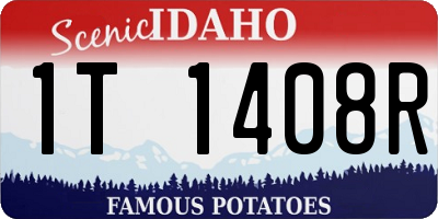 ID license plate 1T1408R