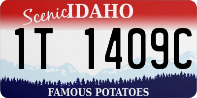 ID license plate 1T1409C