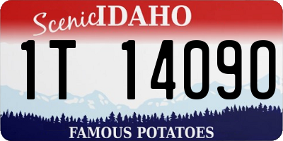 ID license plate 1T1409O