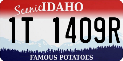 ID license plate 1T1409R