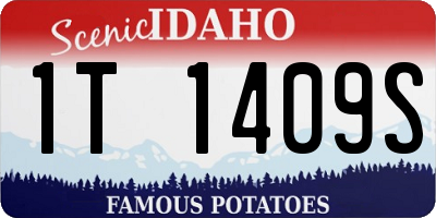 ID license plate 1T1409S