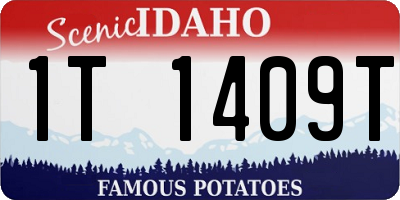 ID license plate 1T1409T