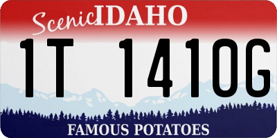 ID license plate 1T1410G