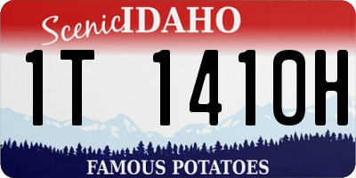 ID license plate 1T1410H