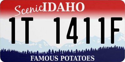 ID license plate 1T1411F