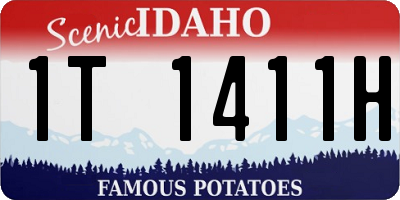 ID license plate 1T1411H