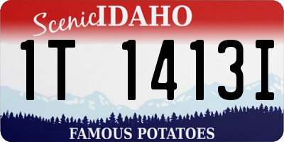 ID license plate 1T1413I