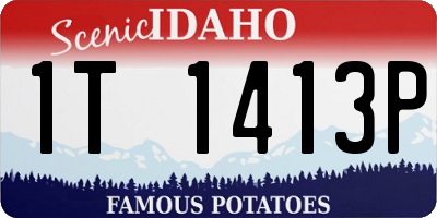 ID license plate 1T1413P