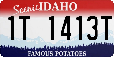 ID license plate 1T1413T