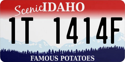ID license plate 1T1414F
