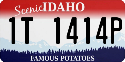 ID license plate 1T1414P