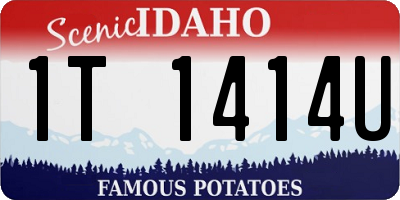 ID license plate 1T1414U