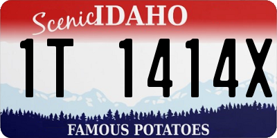 ID license plate 1T1414X