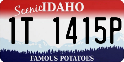 ID license plate 1T1415P