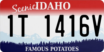ID license plate 1T1416V