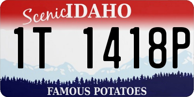 ID license plate 1T1418P