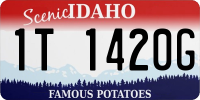ID license plate 1T1420G