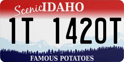 ID license plate 1T1420T