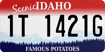 ID license plate 1T1421G