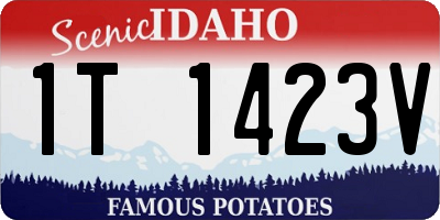 ID license plate 1T1423V