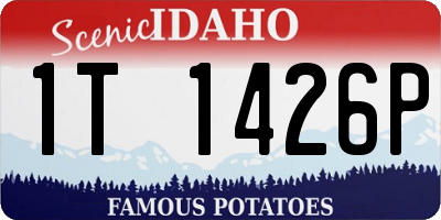 ID license plate 1T1426P