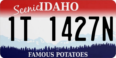 ID license plate 1T1427N