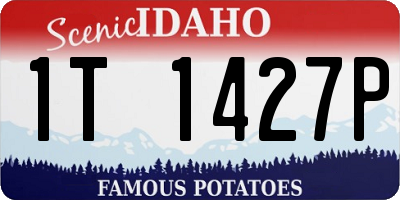 ID license plate 1T1427P